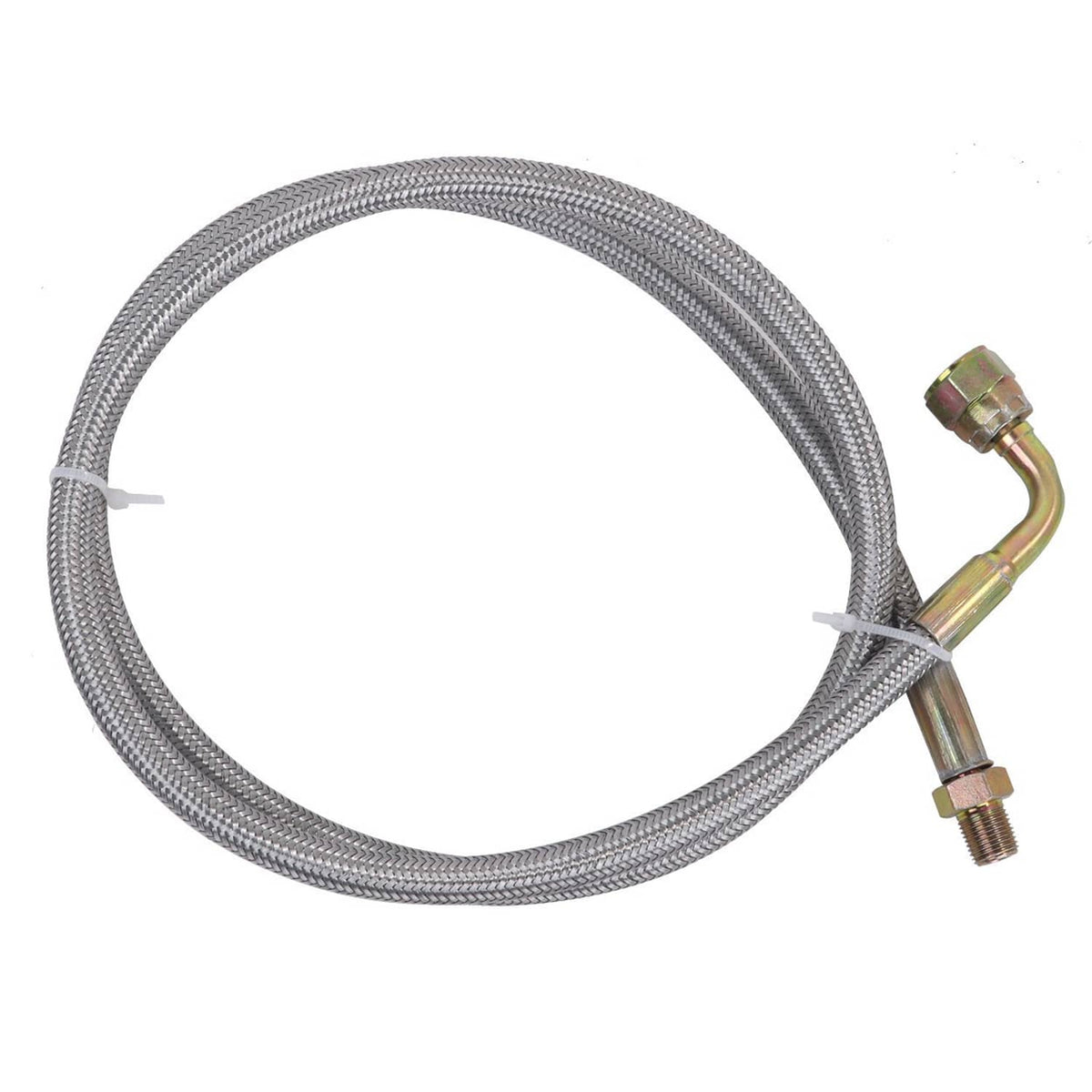 Solidspare 41" Turbo Oil Feed Line Kits For T3 T4 T60 T61 T70 1/8 PNT 90 Degree AN4