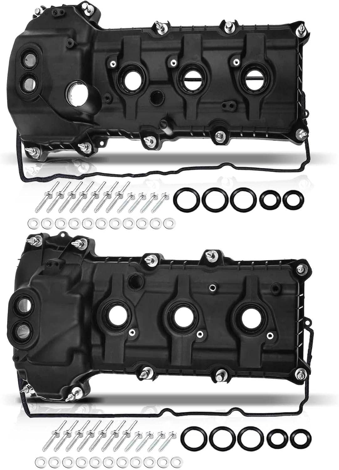 Solidspare 2x Aluminum Engine Valve Cover Kit For Ford F-150 3.5L V6 2013-2016 BL3Z-6582-H