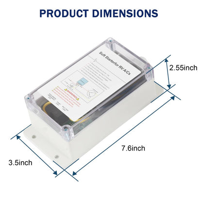 Solidspare A/C Soft Starter Smart Control Kit Enables Easy Start an A/C & Appliances on RV