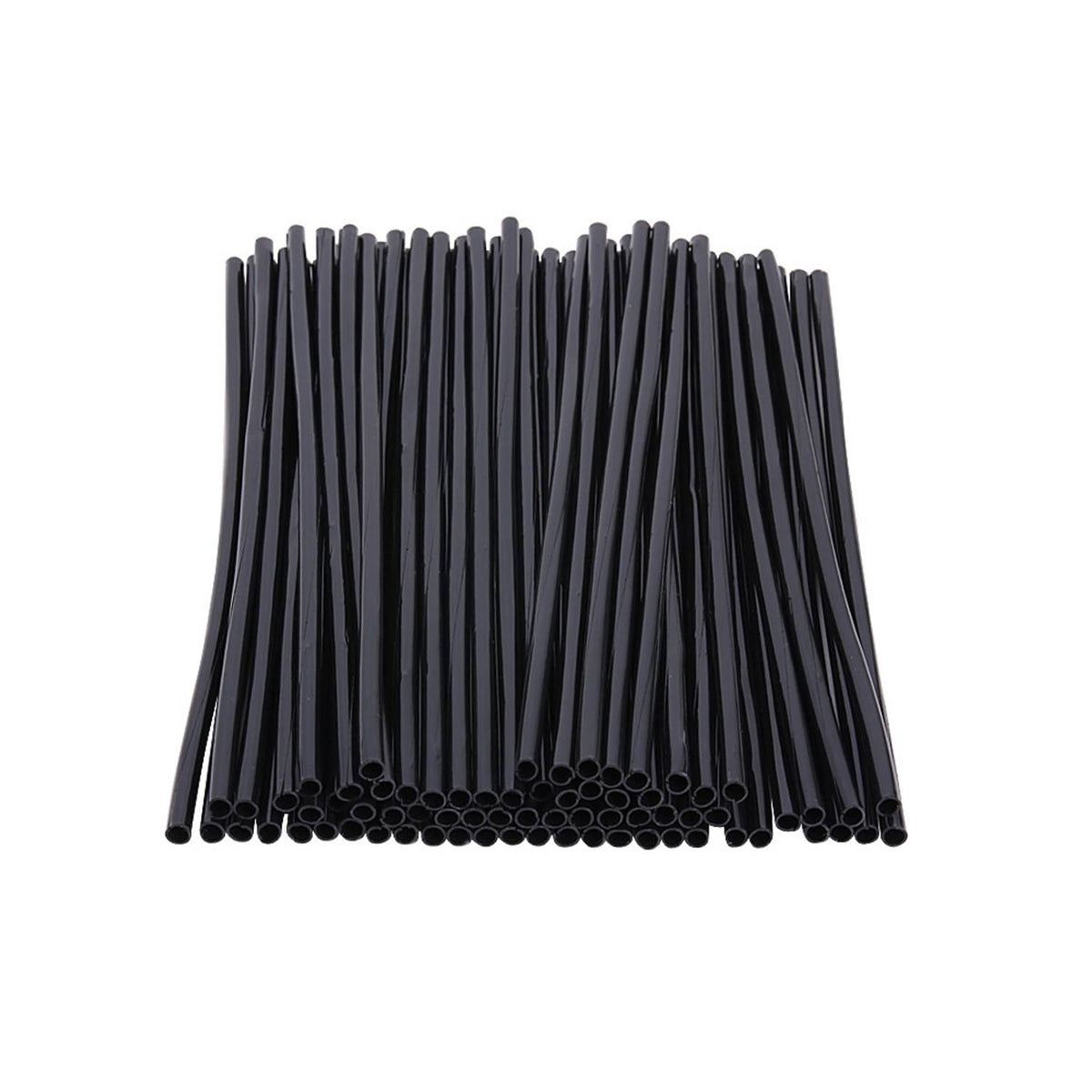 Solidspare 72PCS Black Motorcycle Bike Spoke Skins Covers Wraps Wheel Rim Guard Protector