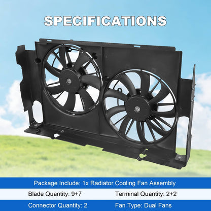Solidspare Radiator Cooling Fan Assembly 621-557 for 2013-2019 Toyota RAV4 2.5L L4 623290