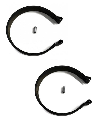 (2) Drum Brake BANDs and PIN replaces 6" 6 Yard Cart Yerf-Dog Azusa Manco Stens