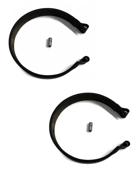 Solid Spare (2) Drum Brake BANDs and PIN replaces 6" 6 Yard Cart Yerf-Dog Azusa Manco Stens