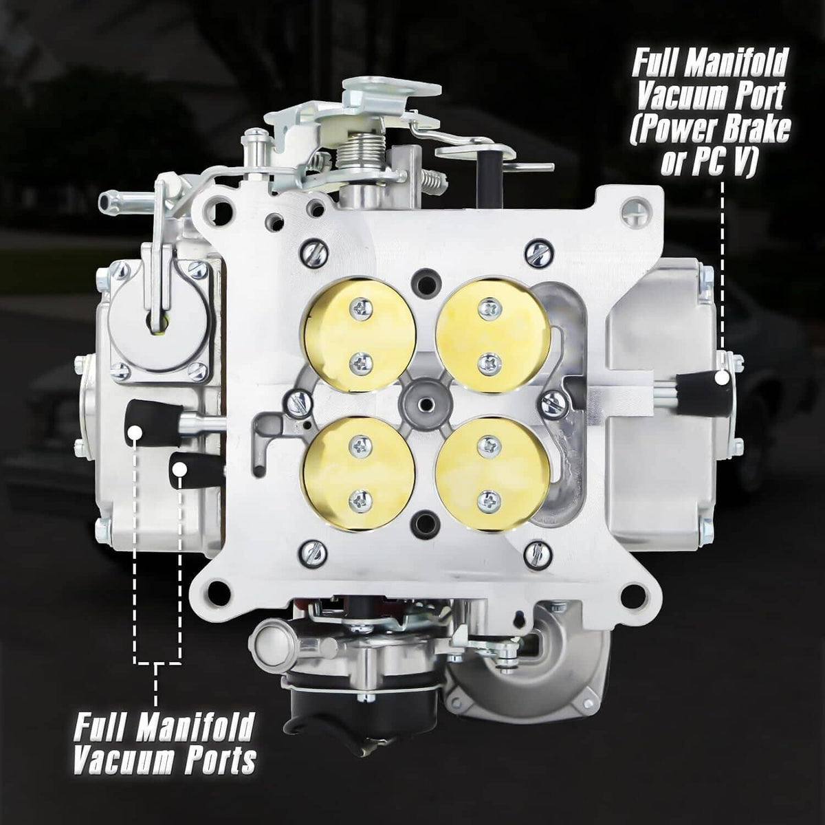 Solidspare 4 Barrel Carburetor Street Warrior 0-80457S for Holley 4160 Performance 600 CFM