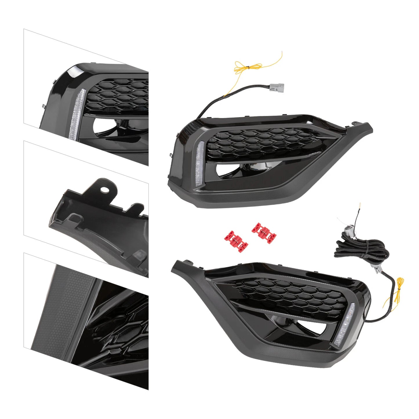 Girlle & Fog lights W/Cover Bracket & Double Lights LED For 2022-2023 Subaru WRX