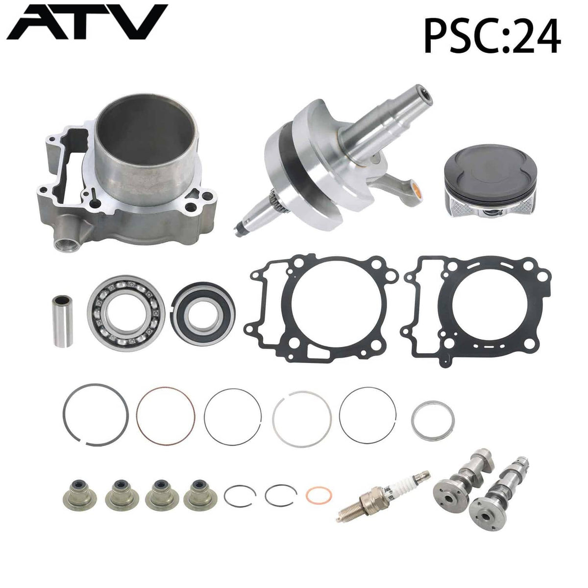 Solidspare Engine Rebuild Kit Crankshaft Cylinder Camshaft For POLARIS 570 RZR RANGER US