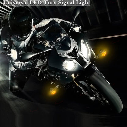 Solidspare For Sports Motorcycle Dirt Bike Light Blinker 4x Turn Signal LED Indicators Dual