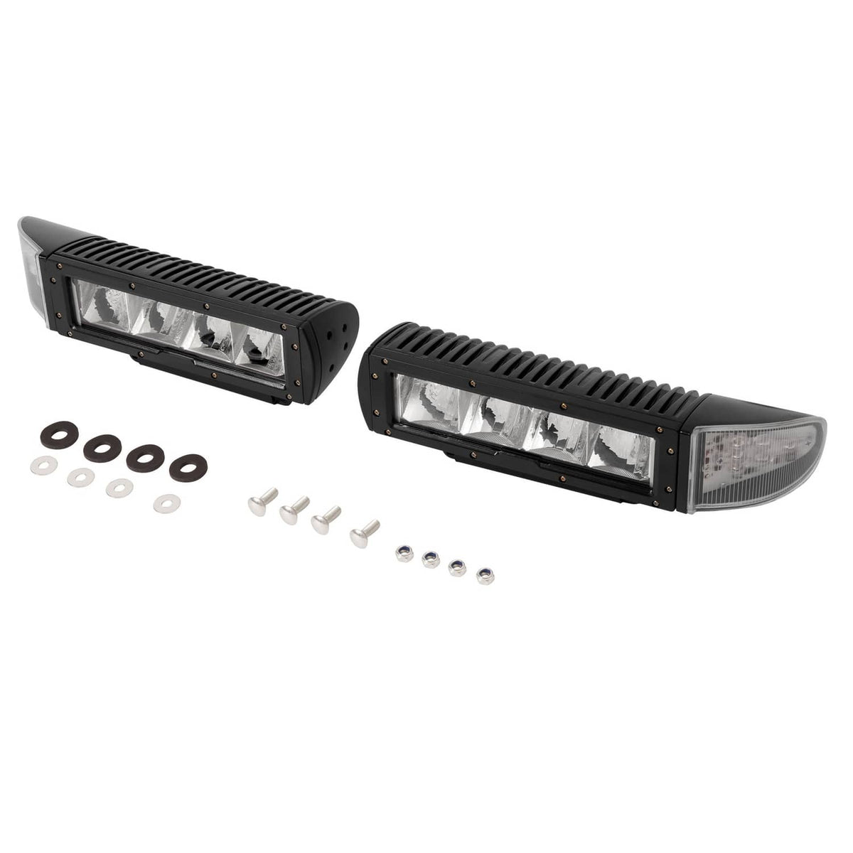 Solidspare 2PCS Headlight Heated LED Plow Lights Universal Replace For 1312100