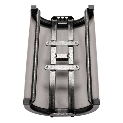 Solidspare Universal Boat Seat Horse Seat Palma For B300 Aluminum Black Frame Gray Mesh