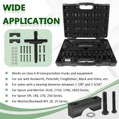 Solidspare 10803 Heavy Duty Yoke Puller Semi Truck Yoke Remover Tool Kit for Spicer Meritor