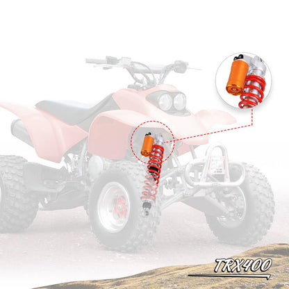 Solidspare UPGRADED FRONT & REAR AIR SHOCK ABSORBERS FOR HONDA FOURTRAX 250 TRX250 1985-92