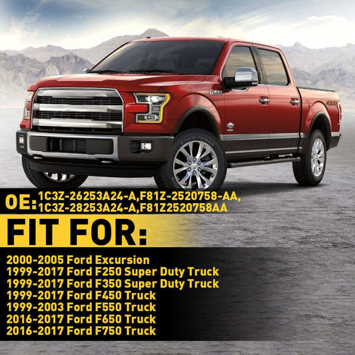 Solidspare Front & Rear Lower Door Weather Strip Seal For 99-16 Ford F250 F350 Crew Cab