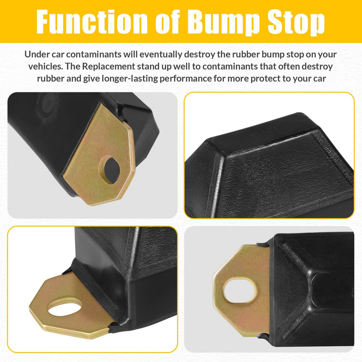 Solidspare 9.9137G Universal Bump Stop Set For 1976-1983 Jeep CJ5 & 1976-1986 Jeep CJ7