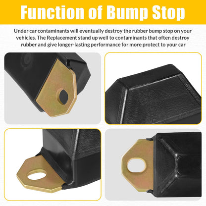 Solidspare 9.9137G Universal Bump Stop Set For 1976-1983 Jeep CJ5 & 1976-1986 Jeep CJ7