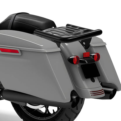 Solidspare Black Detachable Mounting Luggage Rack Fit for 2009-2025 Harley Touring Models