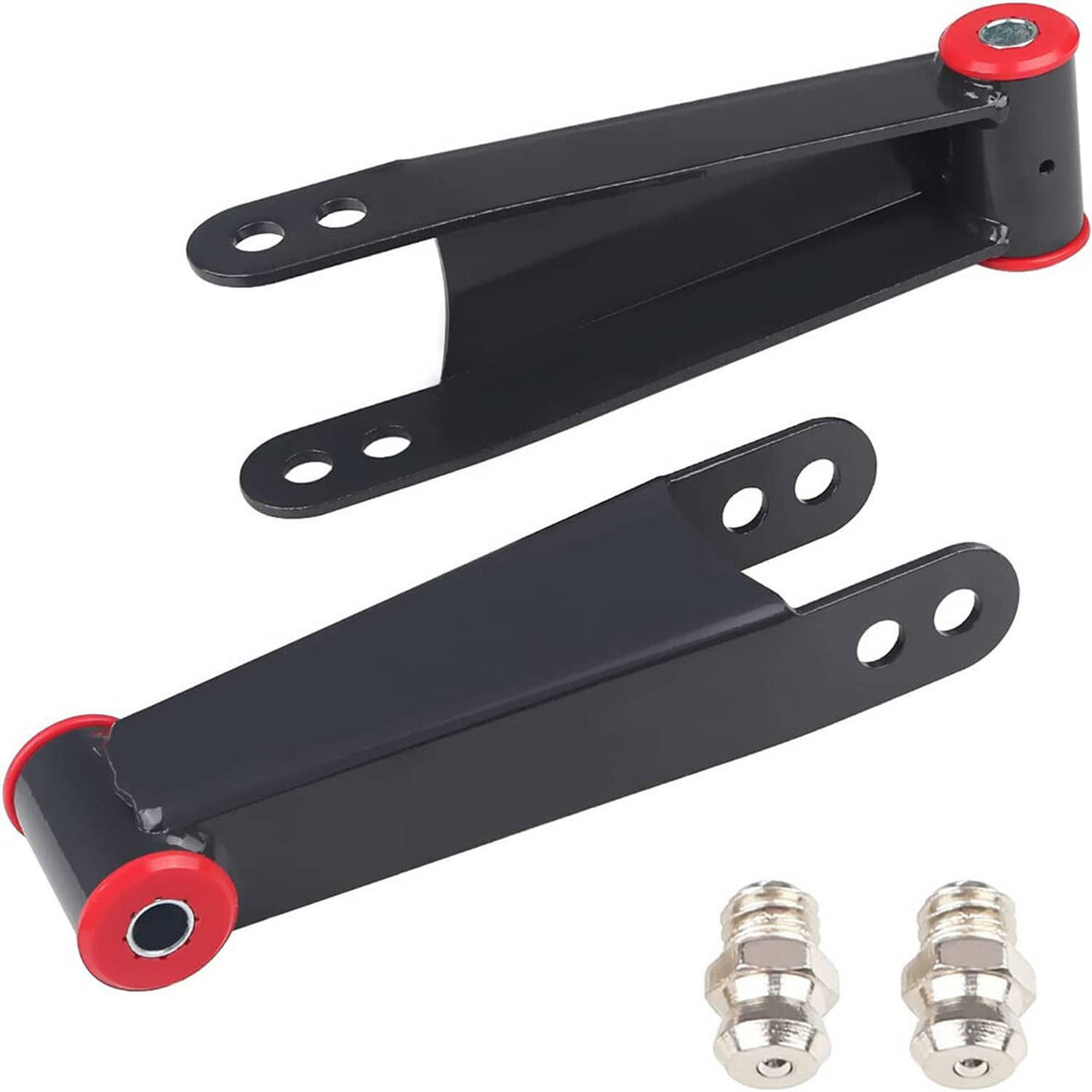 Solidspare 3" Rear Drop Shackles For 2001-2010 Chevy GMC Sierra Silverado 1500HD 3500HD 2WD