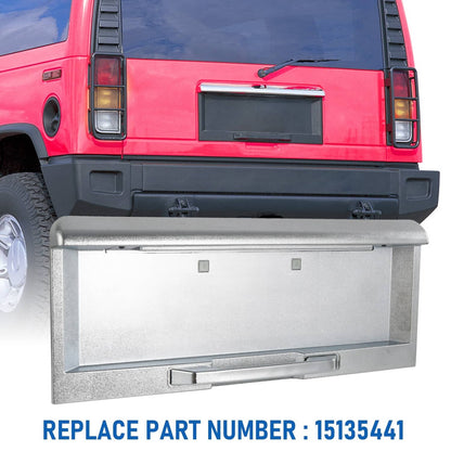 Solidspare Silver New 15135441 Rear Tailgate License Pocket For 2003-2005 Hummer H2
