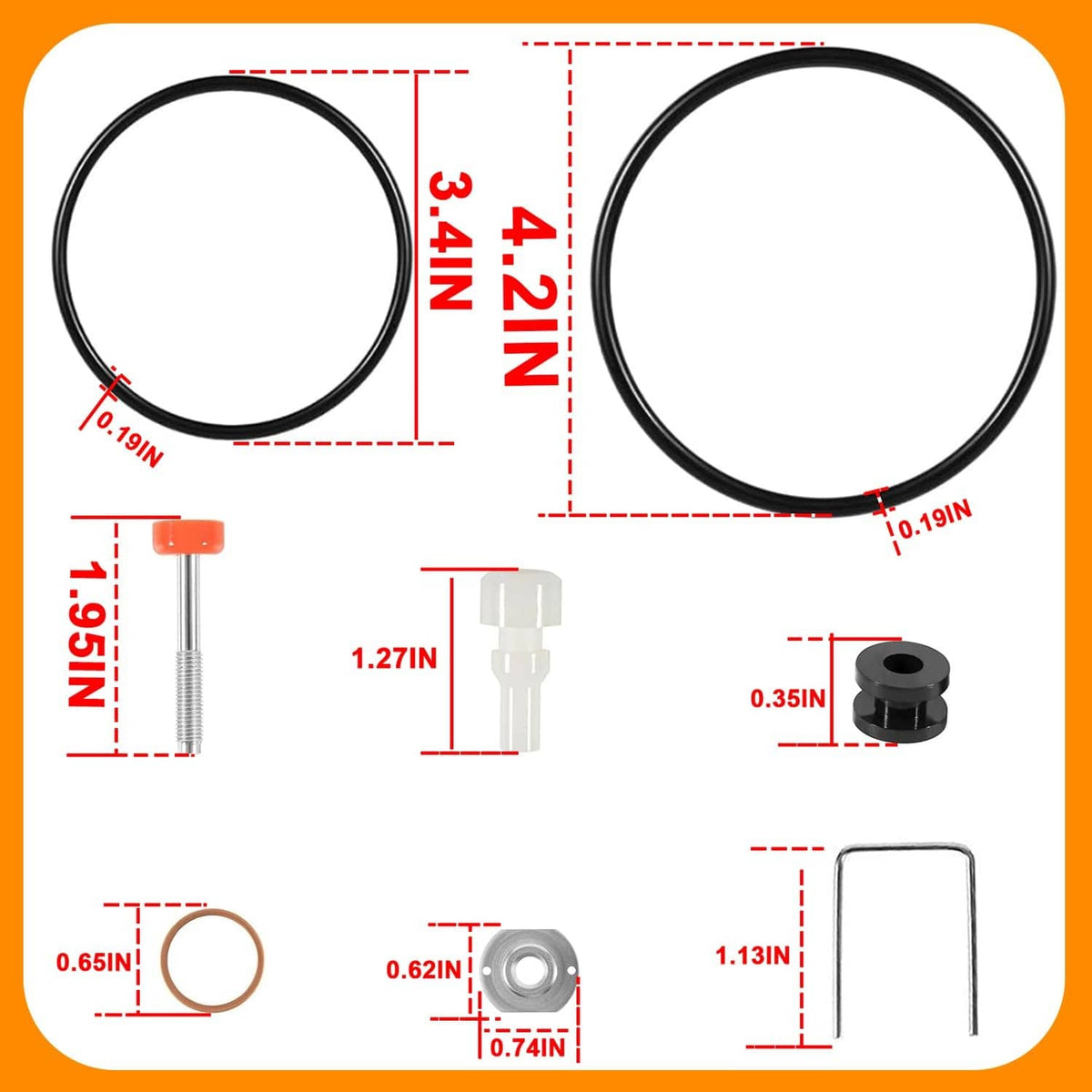 Solid Spare 206728 206-728 Air Motor Repair Kit for Graco Fireball Monark Pumps