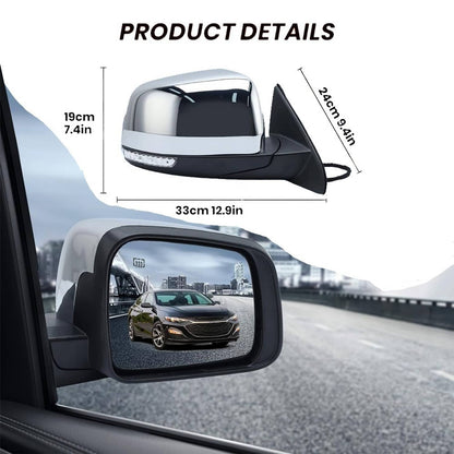 Solidspare Passenger Side Manual Fold Mirror Blind Spot For 2011-2022 Jeep Grand Cherokee
