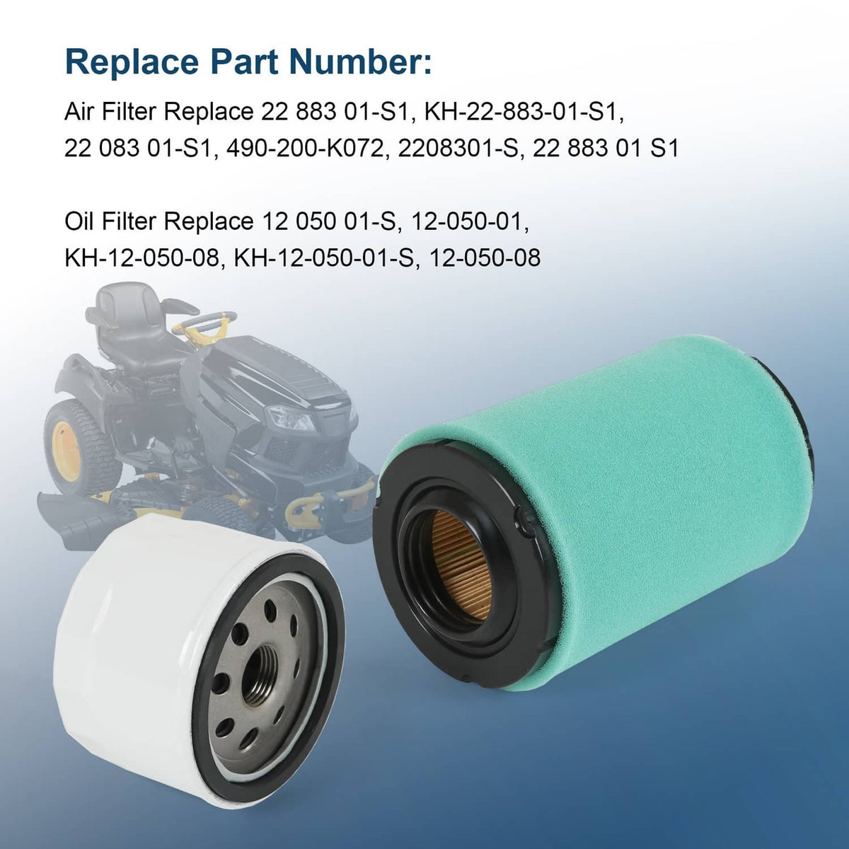 Solidspare For Cub Cadet XT1 LT42 Kohler 5400 Series 22 883 01-S1 Air Filter Oil Change Kit