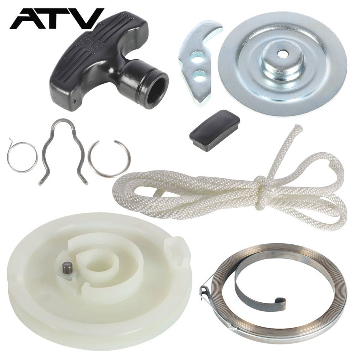 Solidspare Generic For Polaris Big-Boss 350L 400L 500 Heavy Duty Recoil Pull Starter Kit