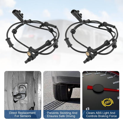 Solidspare ABS Wheel Speed Sensor Set For Dodge Nitro 2007 2010 2011 3.7L 4.0L Front Rear