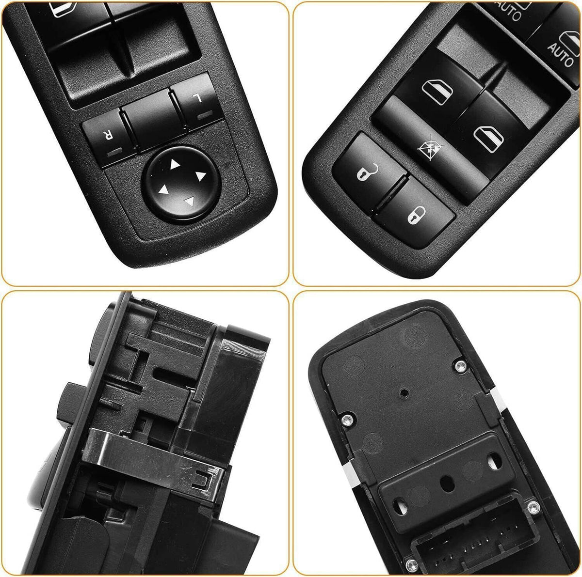 Solidspare New Front Driver Side Window Switch For 2016-2018 Ram 1500 2500 56046823AE Black