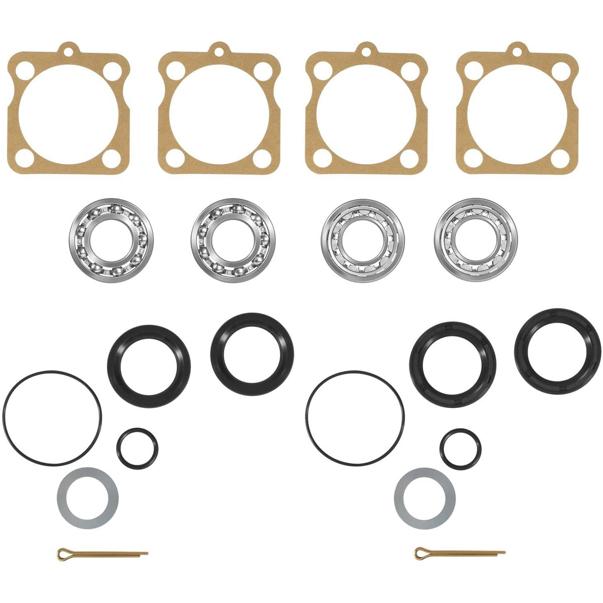 Solid Spare Rear IRS Wheel Bearing Kit w/Seals for Volkswagen VW Type 1 Bug/GHIA 1968-1979