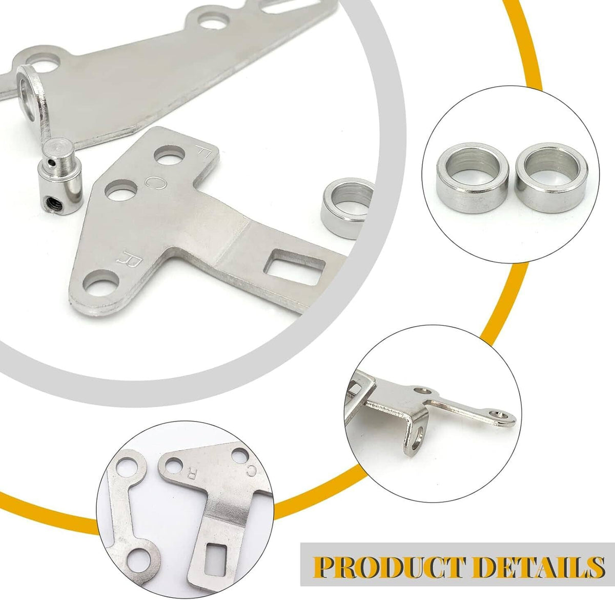 Solidspare Automatic Shifter Bracket & Lever Kit 35498 For Turbo TH400 TH350 TH250 4L60E