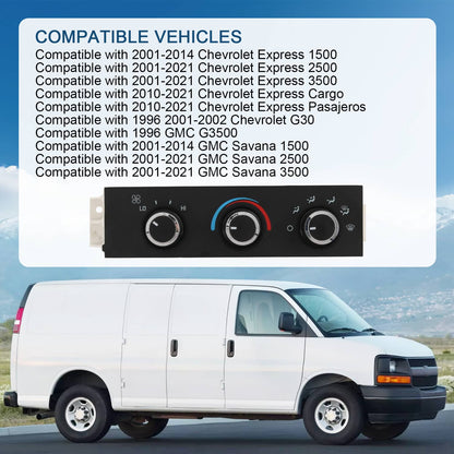Solidspare AC Delco Climate Control Unit 84793086 For Chevy Express Van SaVana 3500 2500
