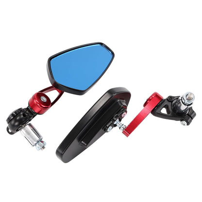 Solidspare Universal 7/8" 22mm Handle Bar End Rear View Side Mirrors for Motorcycle Bike