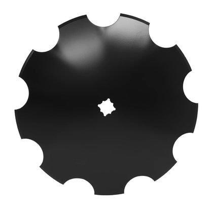 Solidspare 2X 18" Disc Harrow 3.5MM Notched  Heavy-Duty Steel For 1" / 1-1/8" Square Axle