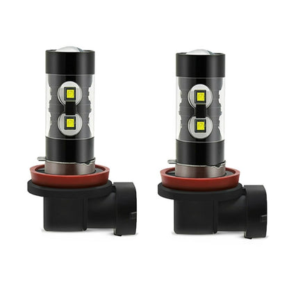 Solidspare Front HID Headlight High-Low & LED Fog Light Bulbs For 2007-2015 BMW X5 White