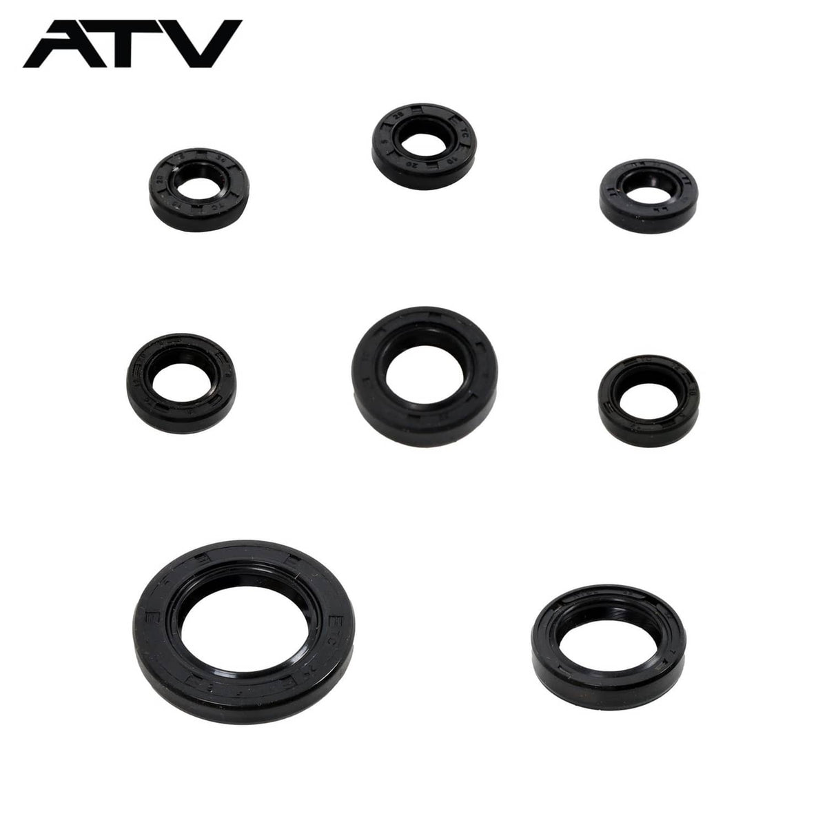 Solidspare 8PCS Engine Oil Seal Kit For HONDA TRX 350 TRX350 RANCHER 2000-2006 822236