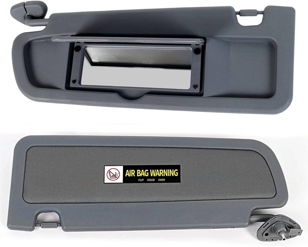Solidspare Pair Sun Visor Dark Gray Left & Right Visor Set For 2006-2011 Honda Civic Visors