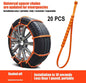 20 PCS Snow Tire Chain for Car Truck SUV Anti-Skid Emergency Winter Driving