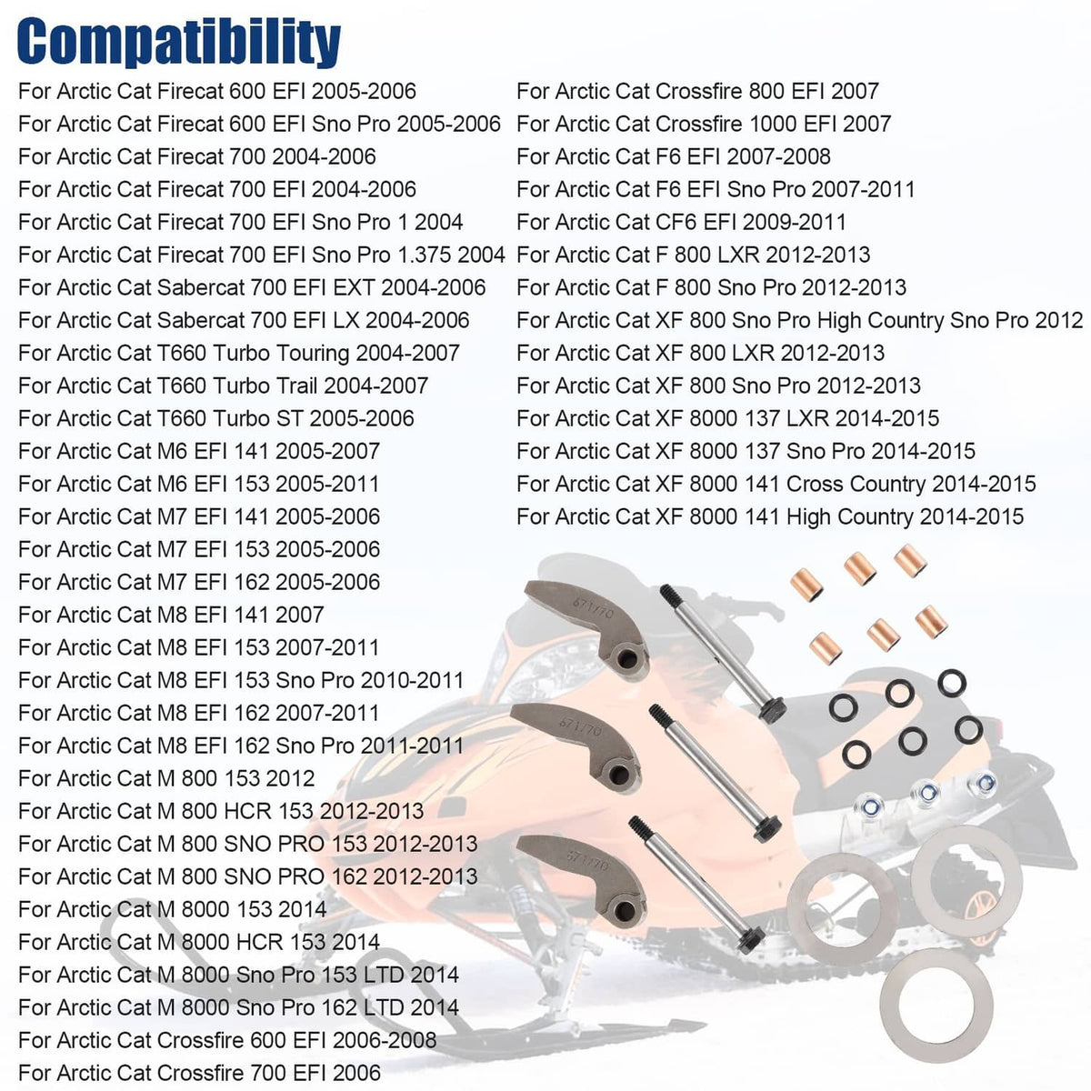Solidspare Primary Drive Clutch Rebuild Kit 4639-674 0646-671 0746-671 for Arctic Cat