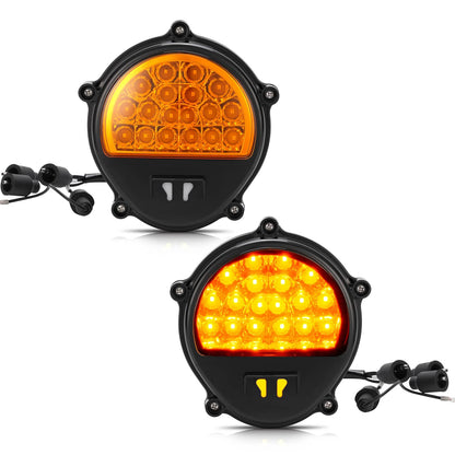 Solid Spare 2PCS LED Front Amber Turn Signal Parking lights For Humvee M35 M998 #12422957