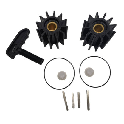 Solid Spare 2Sets Impeller Kits Replaces Sherwood 17000K Cummins Caterpillar With Puller