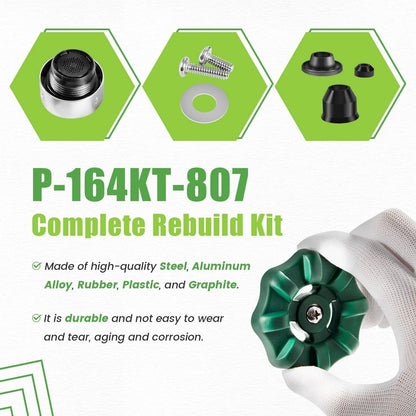 Solidspare Replace for Prier P-164KT-807 Rebuild Kit fit for P-164 Original or Diamond