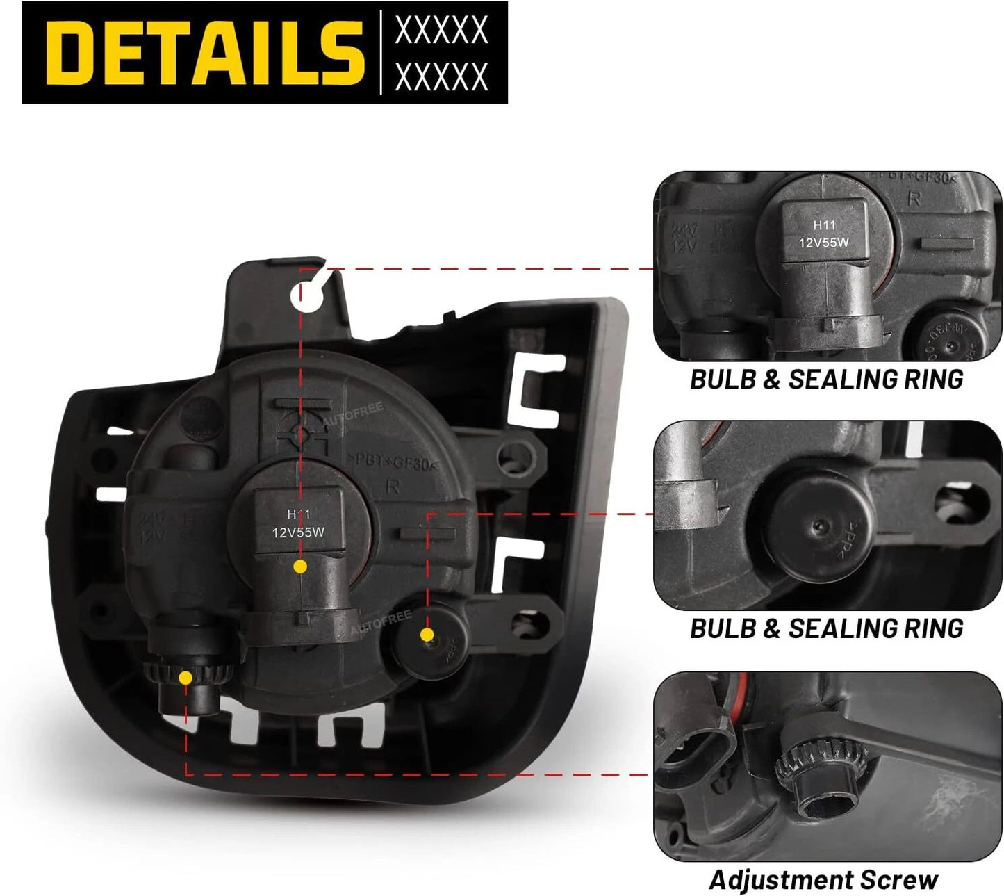For 2014 2015 2016 Toyota Scion TC/ZELAS Fog Lights Lamps Pair w/Wiring Switch