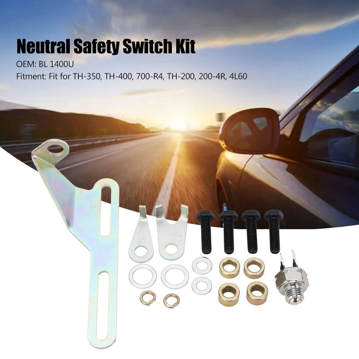 Solidspare New Backup Light Neutral Safety Switch Kit BL 1400U For TH‑350 TH‑400 700‑R4