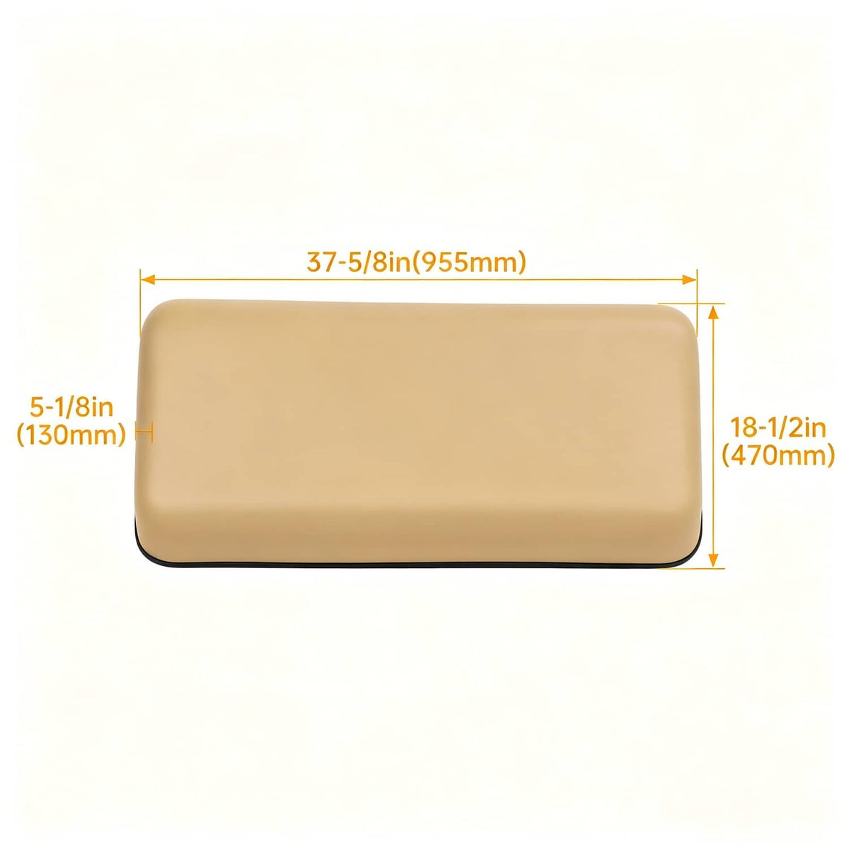 Solidspare Tan Golf Cart Front Seat Bottom Cushion For Club Car DS 2001-2012 #102174201