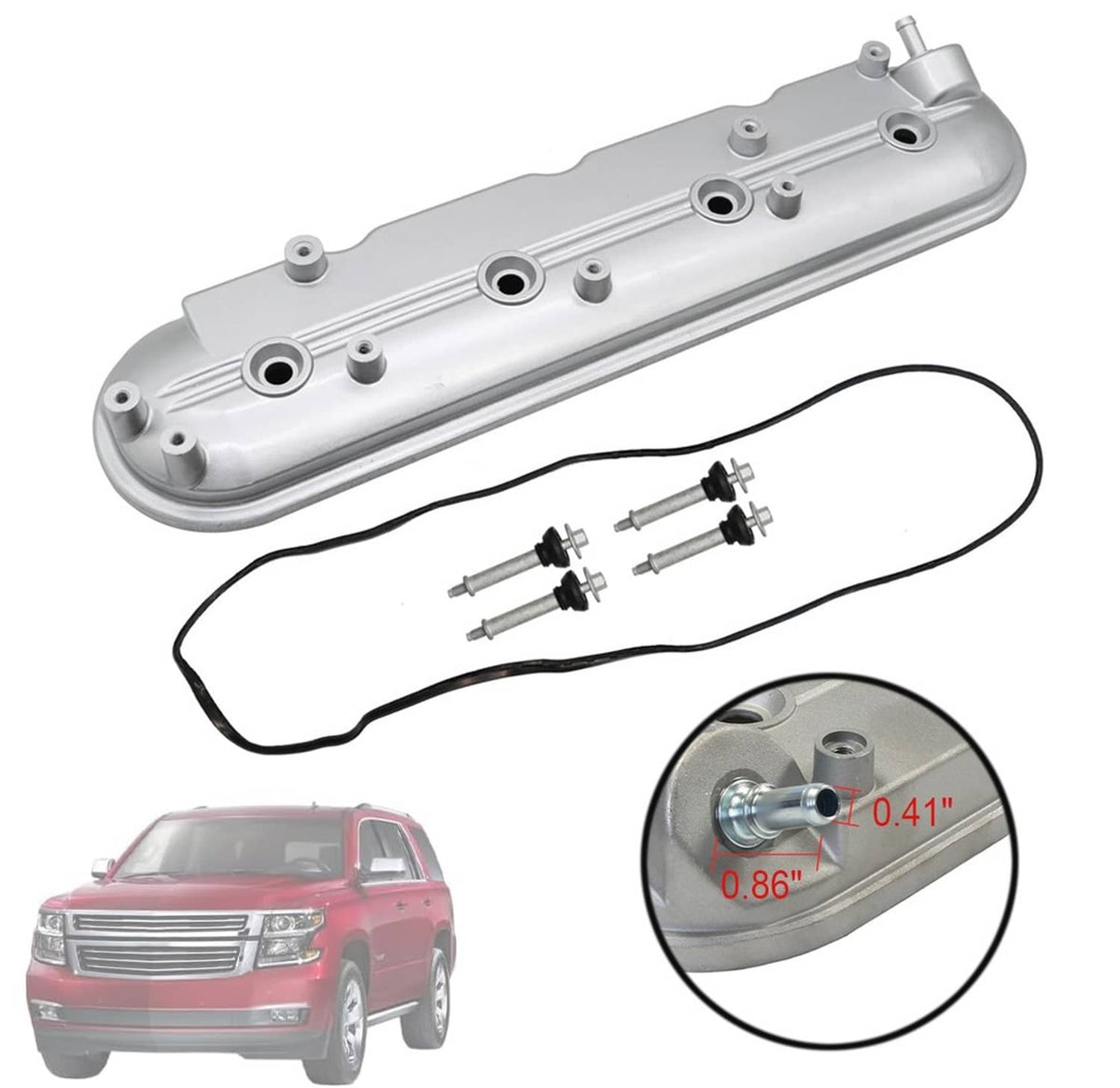 Solidspare Left Driver Side Valve Cover 12570427 For Cadillac 1999-2008 Chevy GMC Pontiac