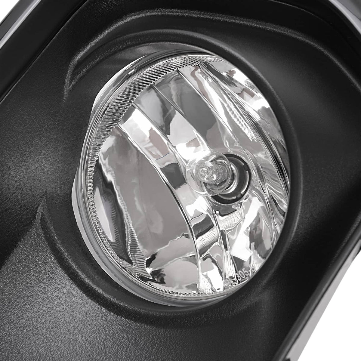 Solid Spare For Chevrolet Colorado 2021-2022 Clear Fog Lights w/ Chrome Bezel Wires Switch
