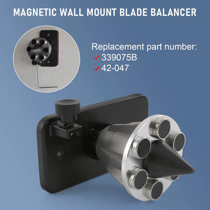 Solidspare For 42-047 Black Magnetic Wall Mount Blade Balancer Lawn Mower Zero Turn