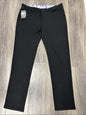 Au Noir Pants Mens 38 Black Magnum Sophisticated Slack Straight Leg Flex Stretch