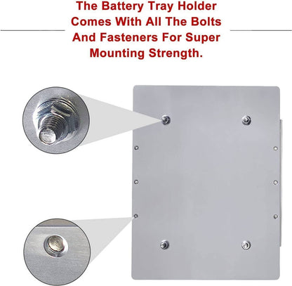 Solidspare For Optima 34/78 Battery Mounting Tray Kit Hold Down Tray Bracket Relocation