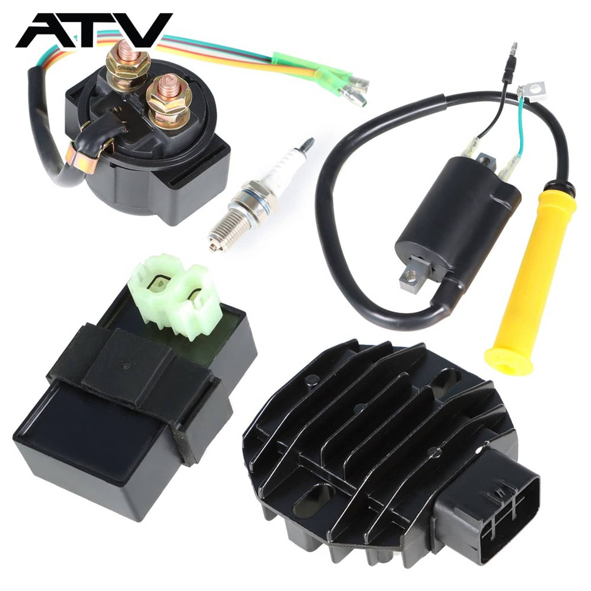 Solidspare New Spark CDI Ignition Coil Starter Relay Rectifier For Honda Sportrax TRX400EX