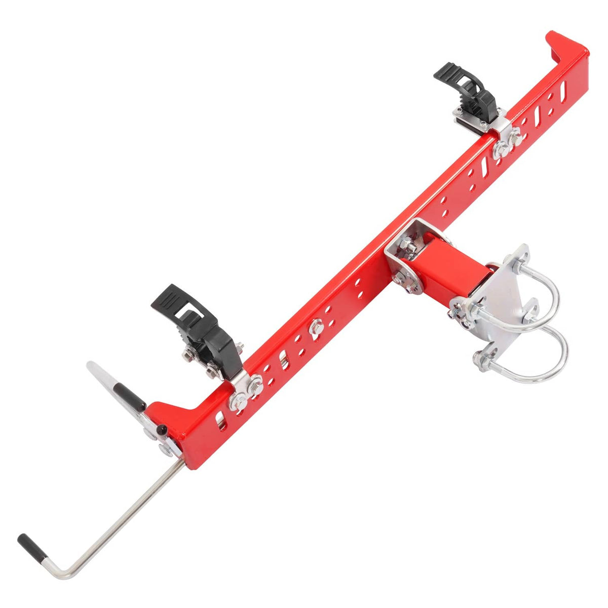 Solidspare Red Trimmer Rack Enhancing safety For lawn Mower 1"-2" Roll Bar Trimmer Holder